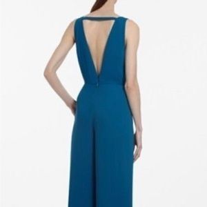 BCBG MAX AZRIA DEEP AZURE CAMELLIA JUMPSUIT WQR9B847 SIZE S